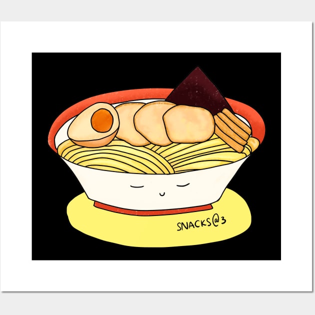 Tonkotsu ramen in bowl Wall Art by Snacks At 3